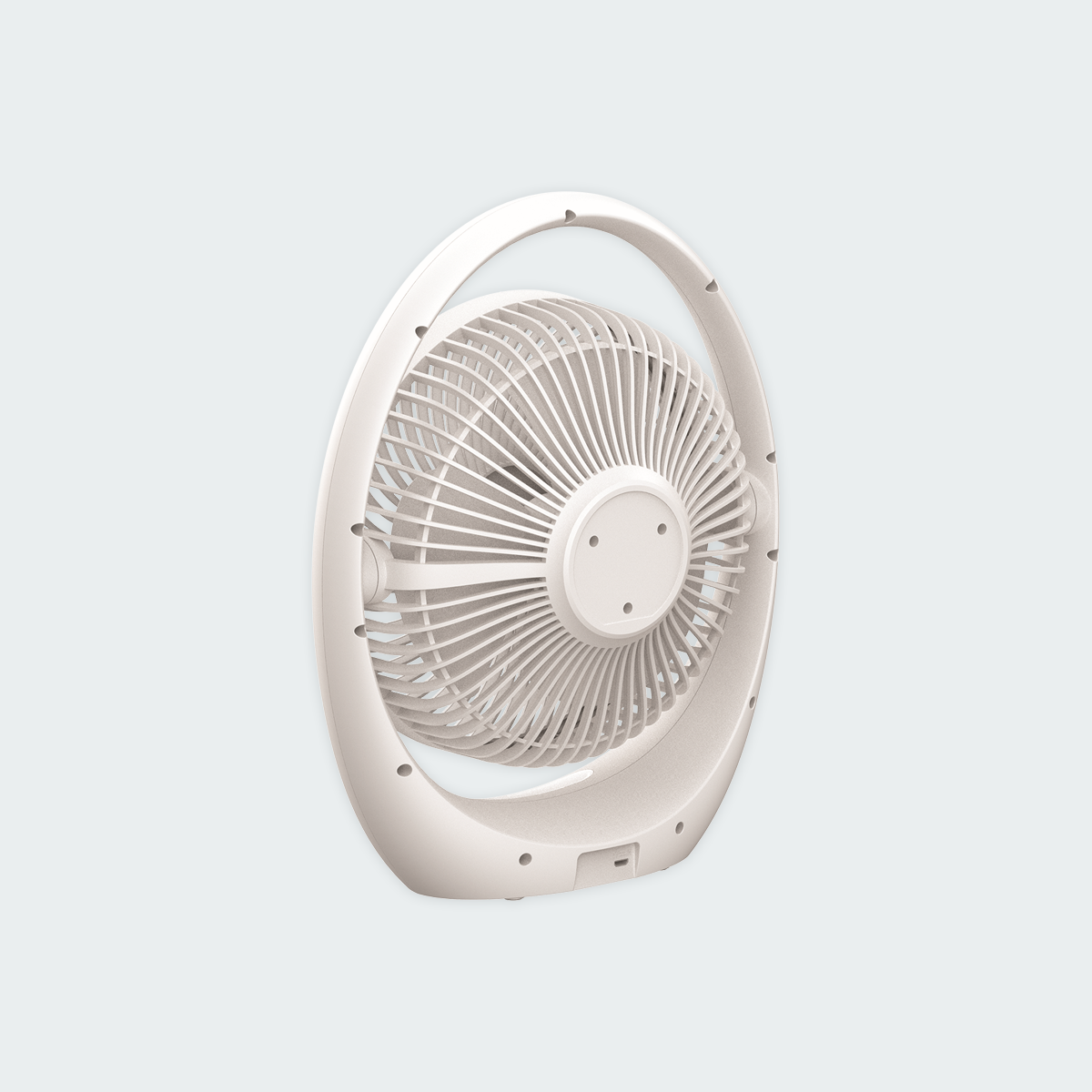 Firefly Rechargeable Multifunctional Desk Fan with Night Light (White)