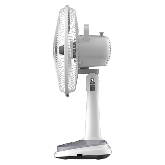 Firefly 12" Rechargeable Desk Fan with Emergency Solar Panel and Lamps