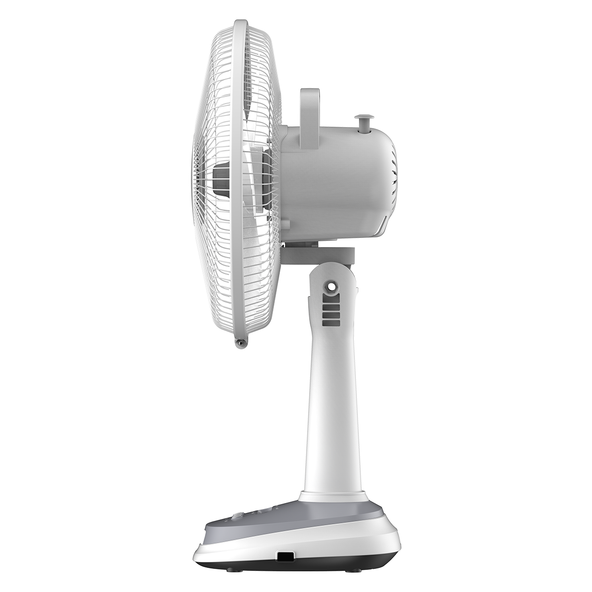 Firefly 12" Rechargeable Desk Fan with Emergency Solar Panel and Lamps