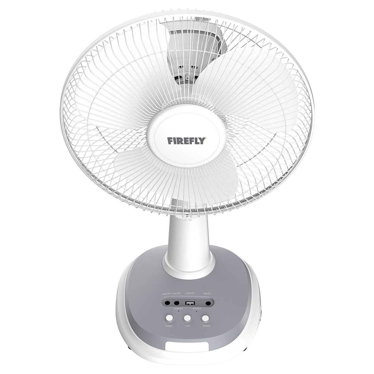 Firefly Rechargeable Desk Fan with Solar Panel