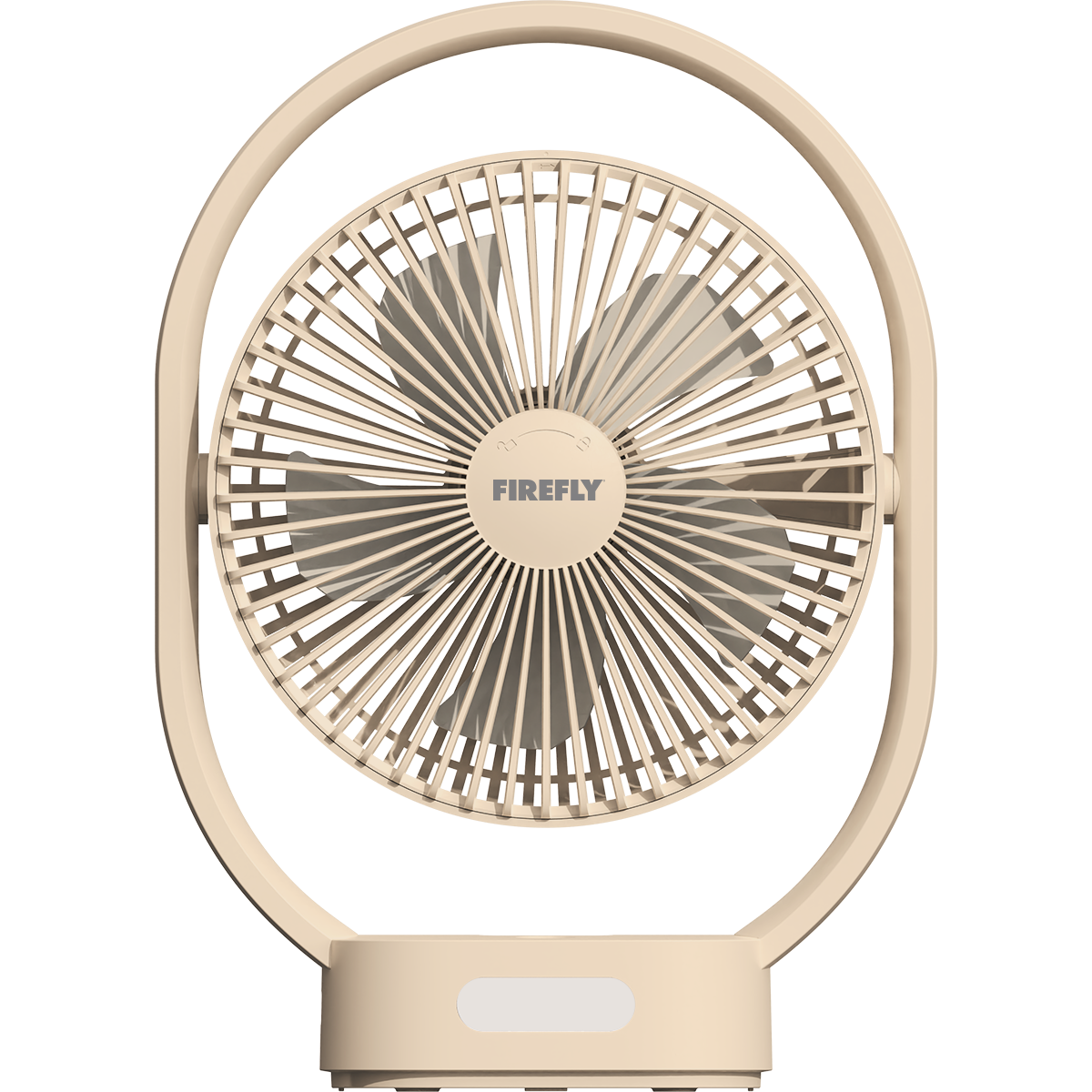 Firefly Rechargeable Oscillating Desk Fan with Night Lamp