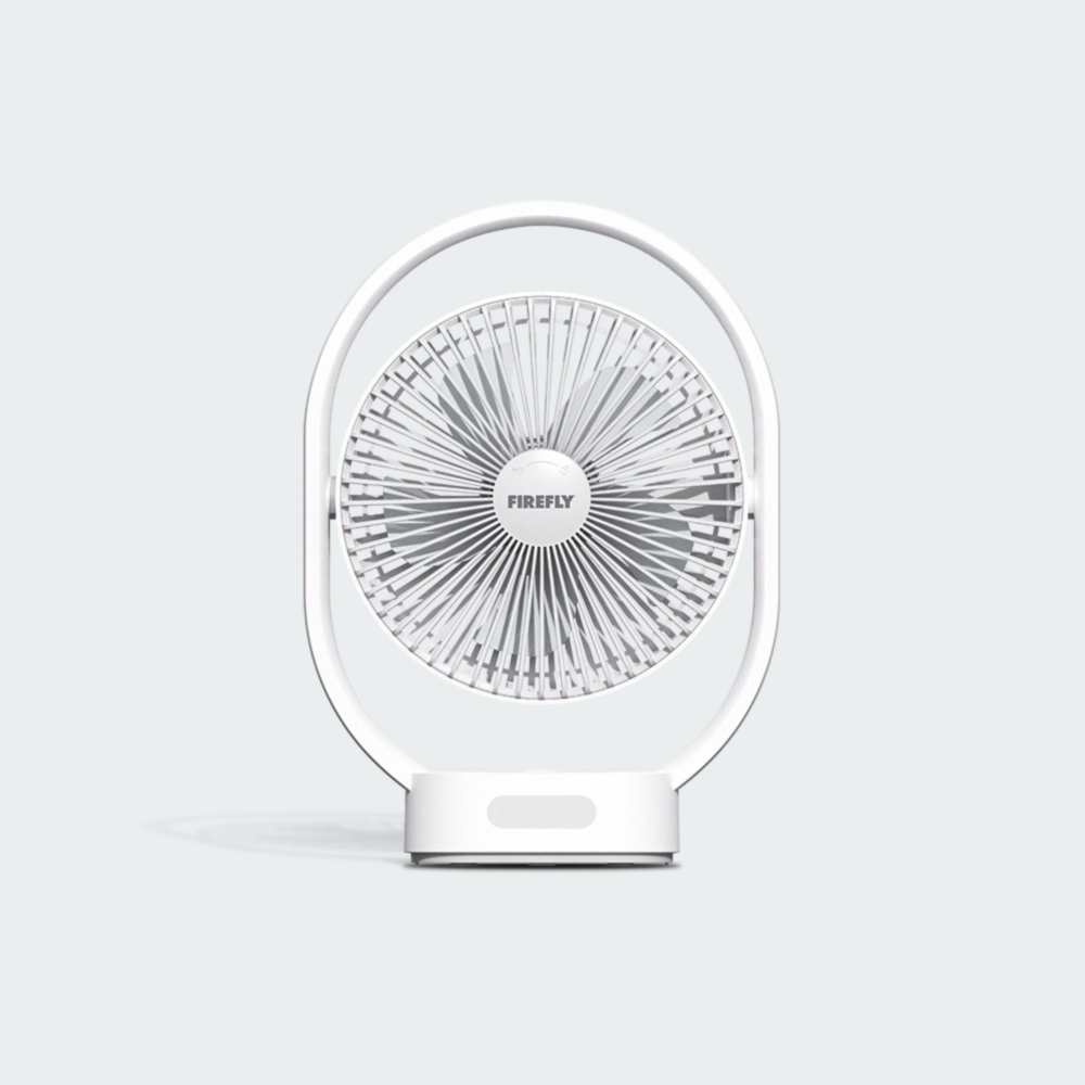 Firefly Rechargeable Oscillating Desk Fan with Night Lamp – FELCO Store