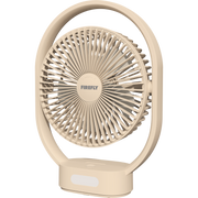 Firefly Rechargeable Oscillating Desk Fan with Night Lamp
