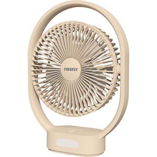 Firefly Rechargeable Desk Fan with Night Lamp