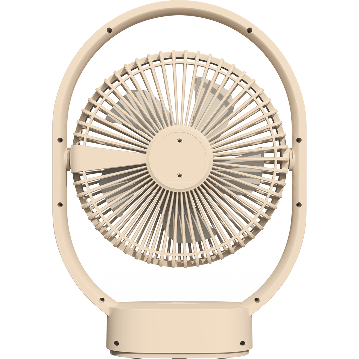 Firefly Rechargeable Oscillating Desk Fan with Night Lamp