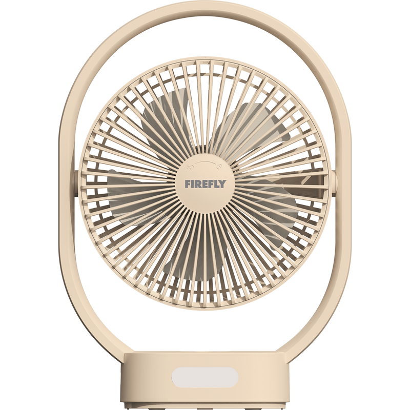 Firefly Rechargeable Desk Fan with Night Lamp