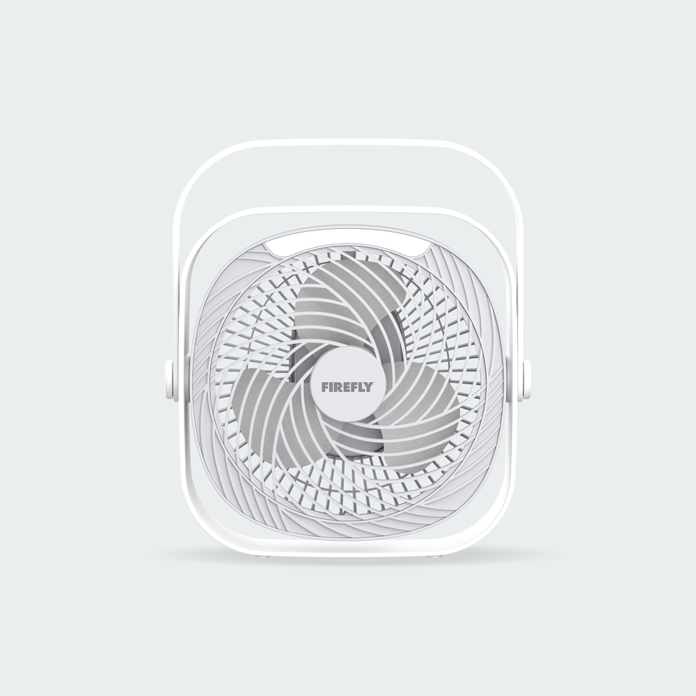 Firefly Rechargeable Square Fan with Night Lamp