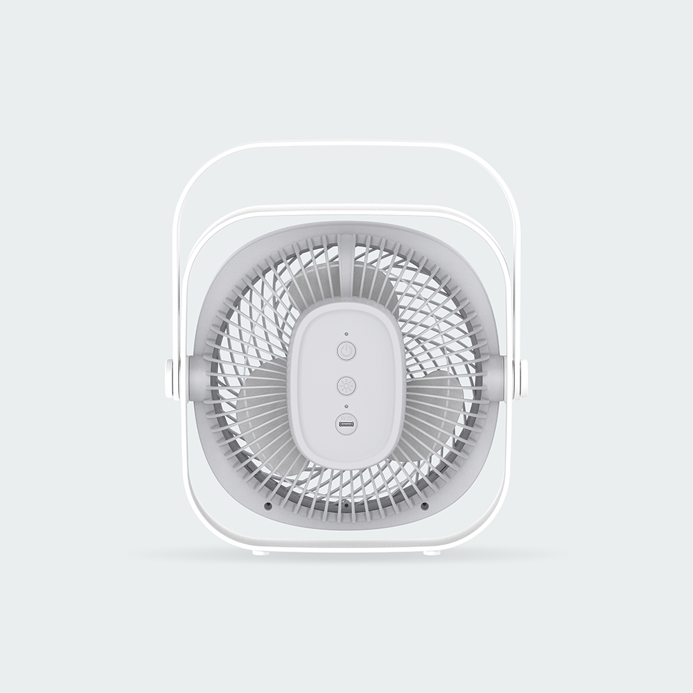 Firefly Rechargeable Square Fan with Night Lamp