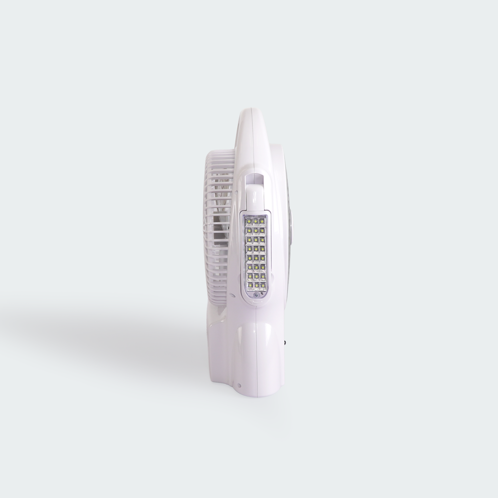 Firefly Rechargeable 8" Oscillating 3-Speed Fan w/ USB Charging Port