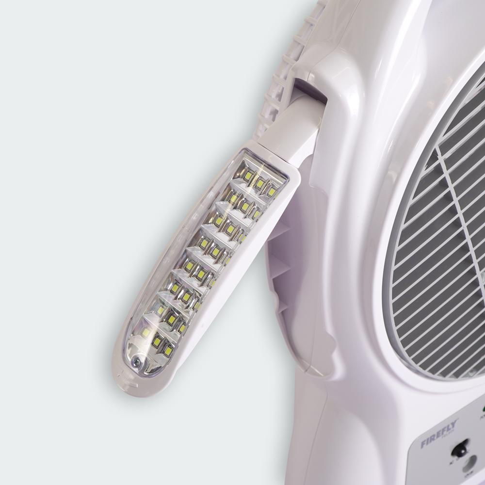 Firefly Rechargeable 8" Oscillating 3-Speed Fan w/ USB Charging Port