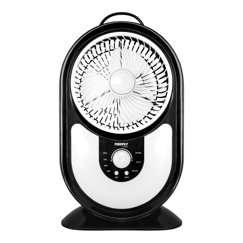 Firefly Rechargeable 7" Mini Table Fan with Night Light