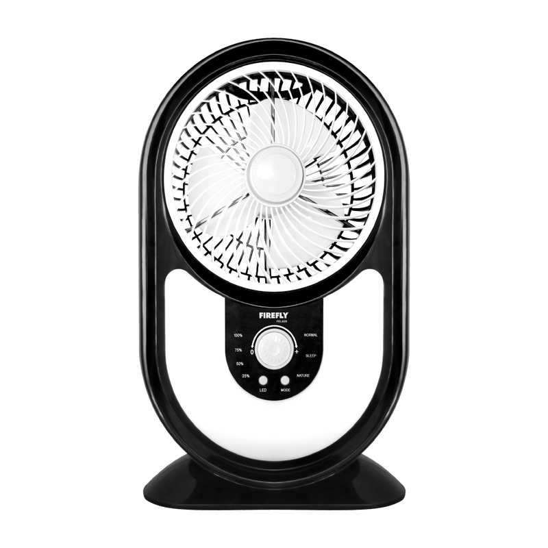 Firefly Rechargeable 7" Mini Table Fan with Night Light