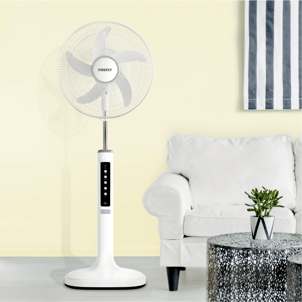 Firefly Rechargeable Stand Fan with Night Light