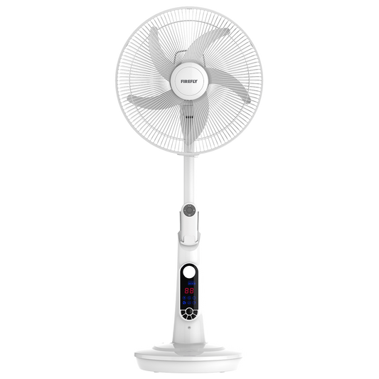 Firefly Rechargeable16" Fan with Digital LED Display and Remote Control