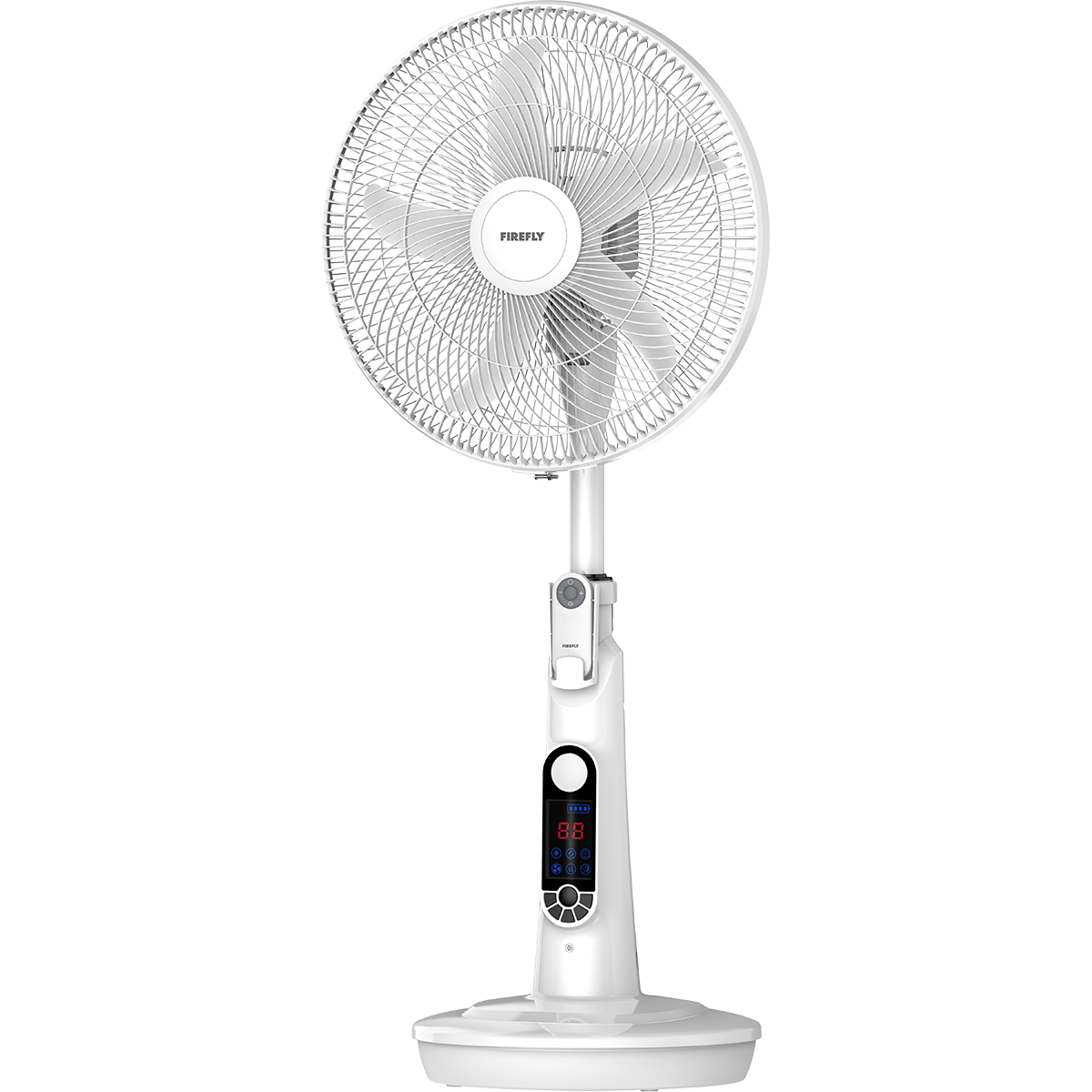 Firefly Rechargeable 16" Fan with Digital LED Display