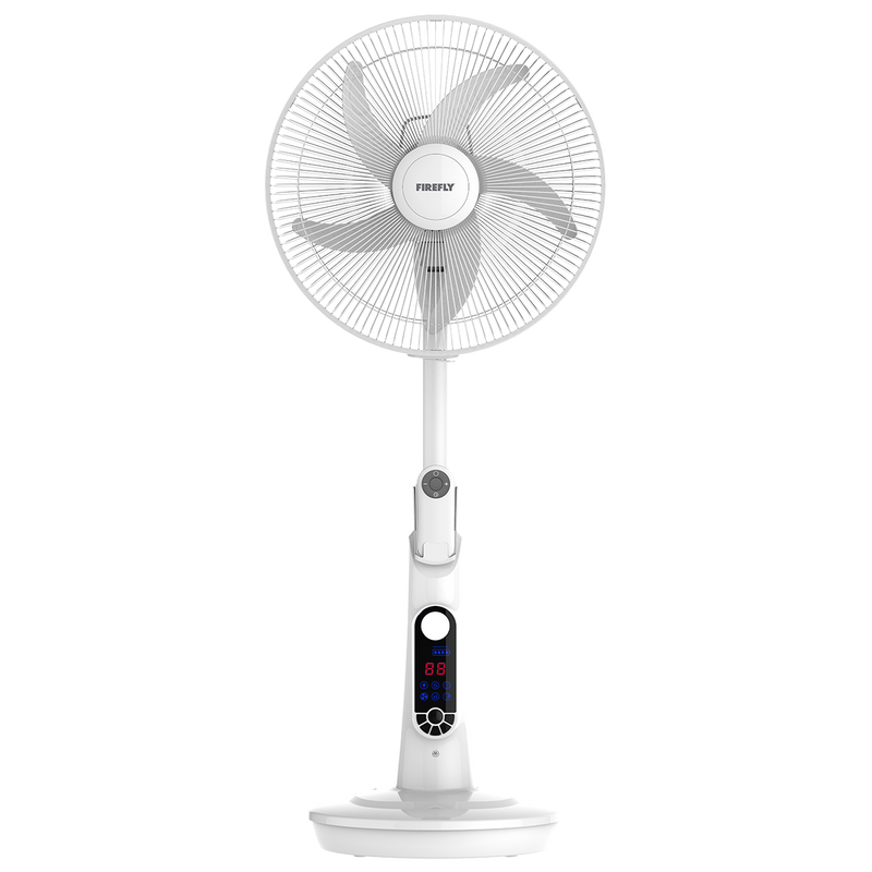 Firefly Rechargeable16" Fan with Digital LED Display and Remote Control