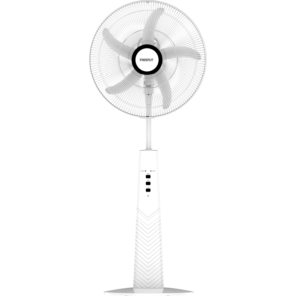 Firefly Rechargeable 18" Stand Fan with Night Light and Remote Control