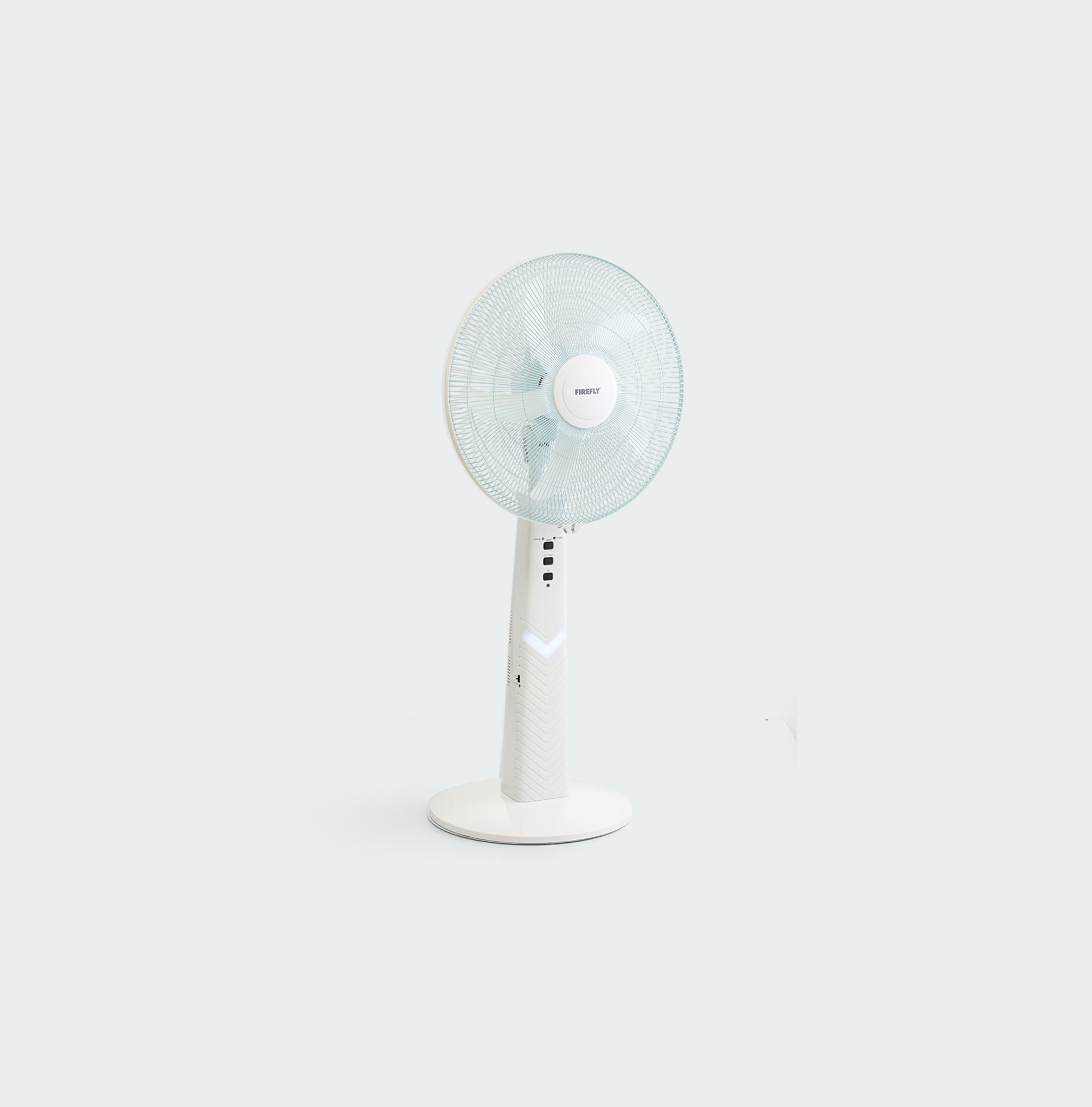 Firefly Rechargeable 18" Stand Fan with Mist & Night Light