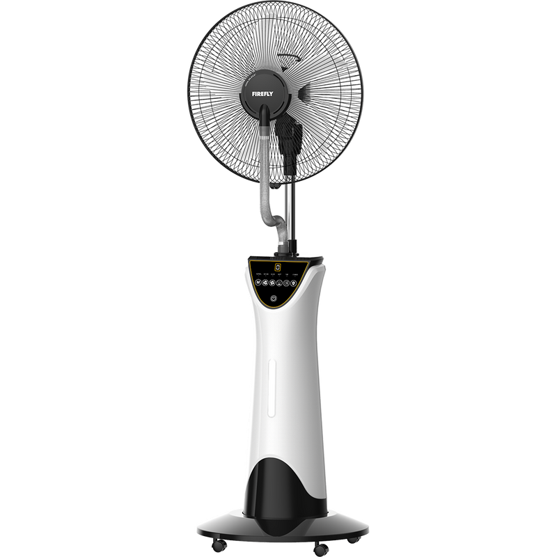 Firefly Rechargeable 16" Mist Fan with Digital Display and Night Light