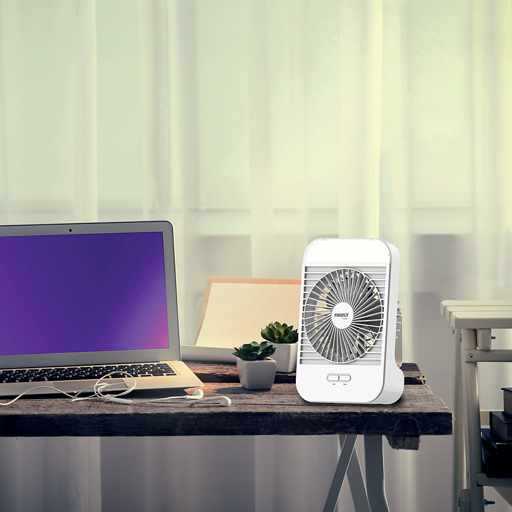 Firefly Rechargeable 5" Fan with Night Light