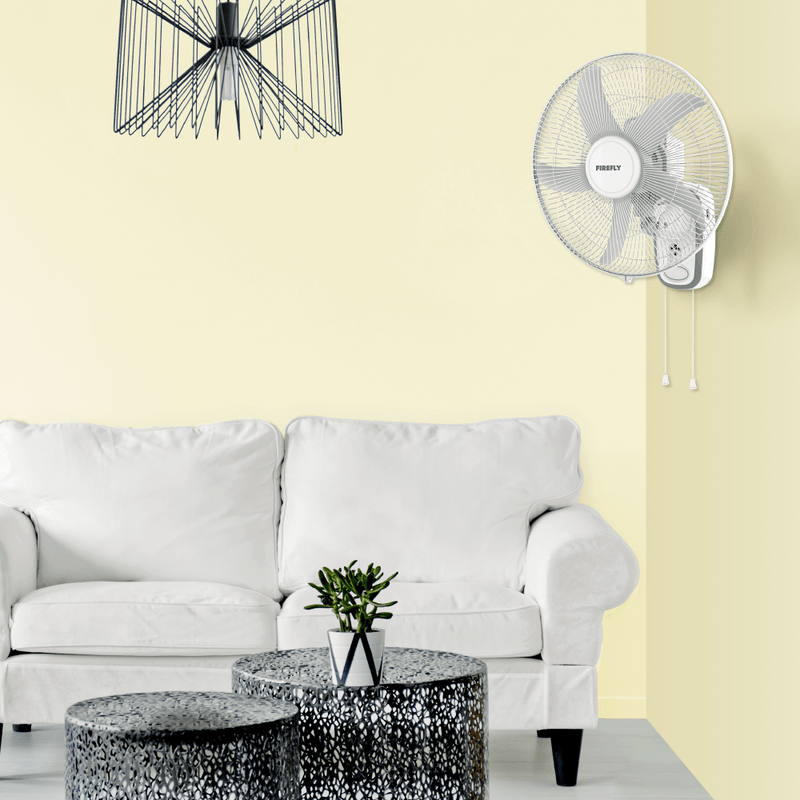 Firefly Rechargeable 14" Wall Fan with Night Light and Remote Control
