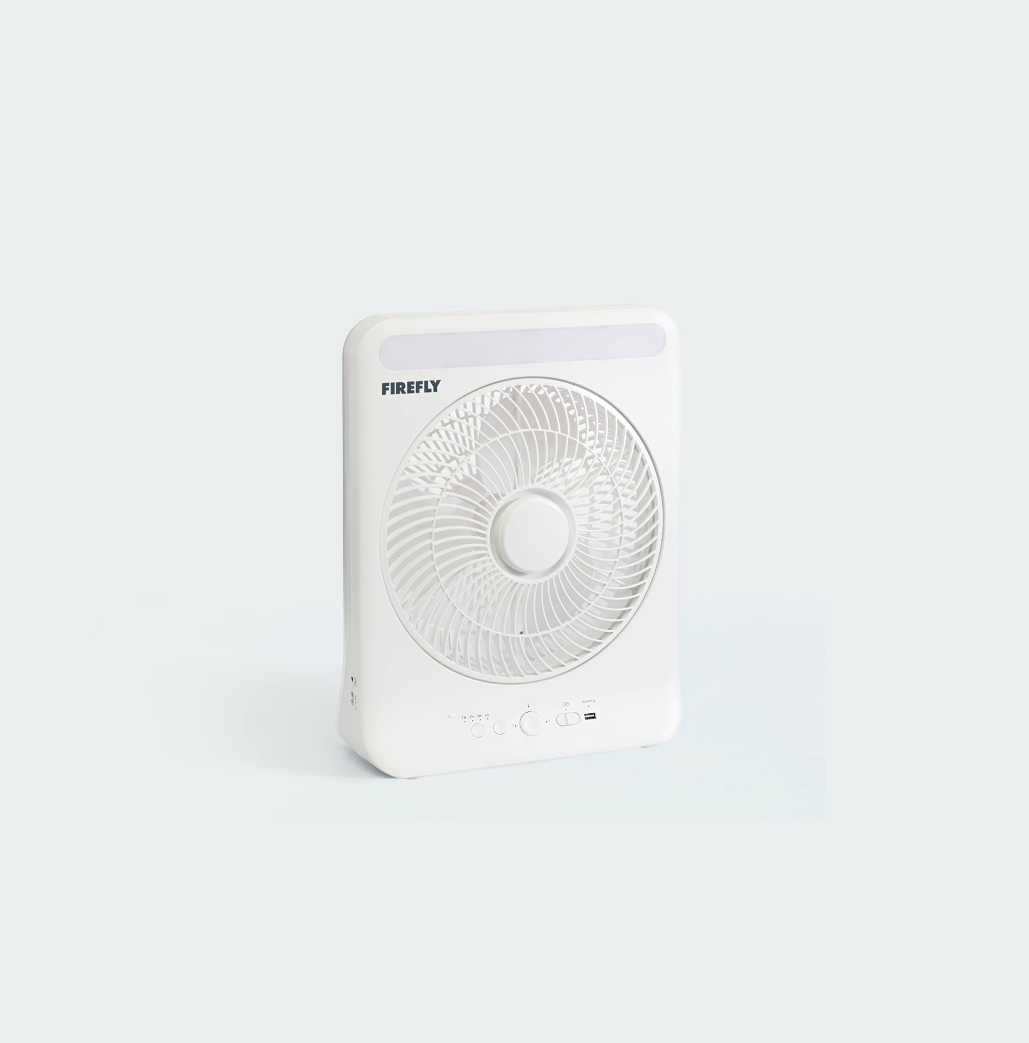 Firefly Rechargeable Box Fan with Night Light