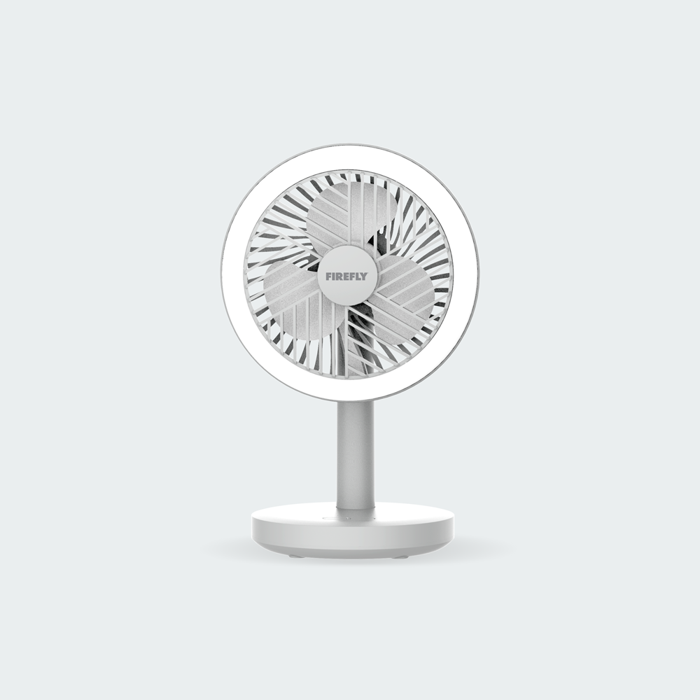 Firefly Rechargeable Mini Fan with Ring Light