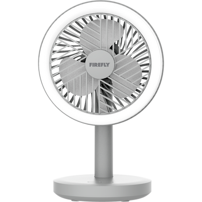 Rechargeable Mini Fan with Ring Light