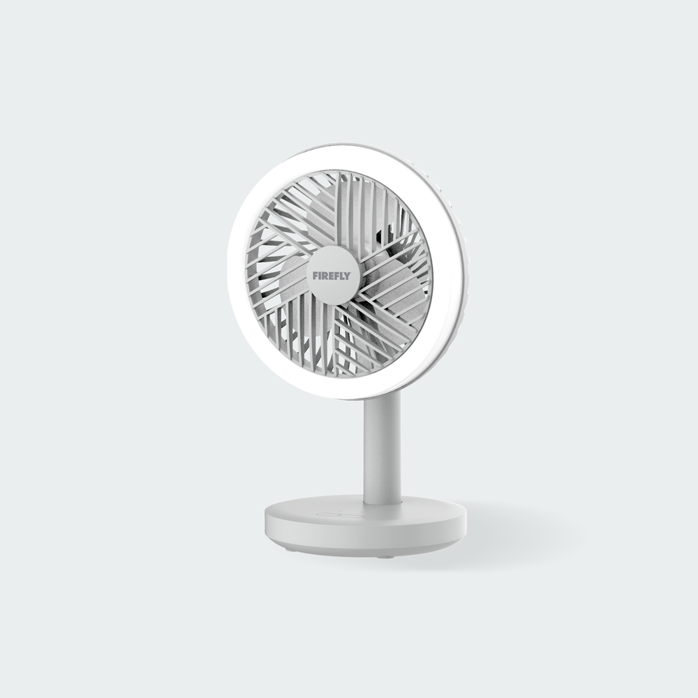 Firefly Rechargeable Mini Fan with Ring Light