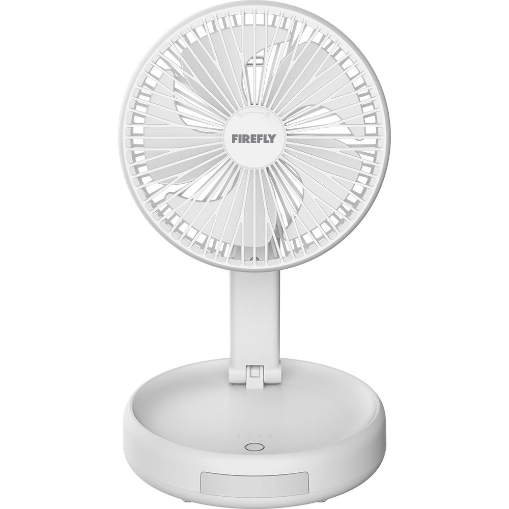 Rechargeable Foldable Mini Stand Fan with Night Lamp