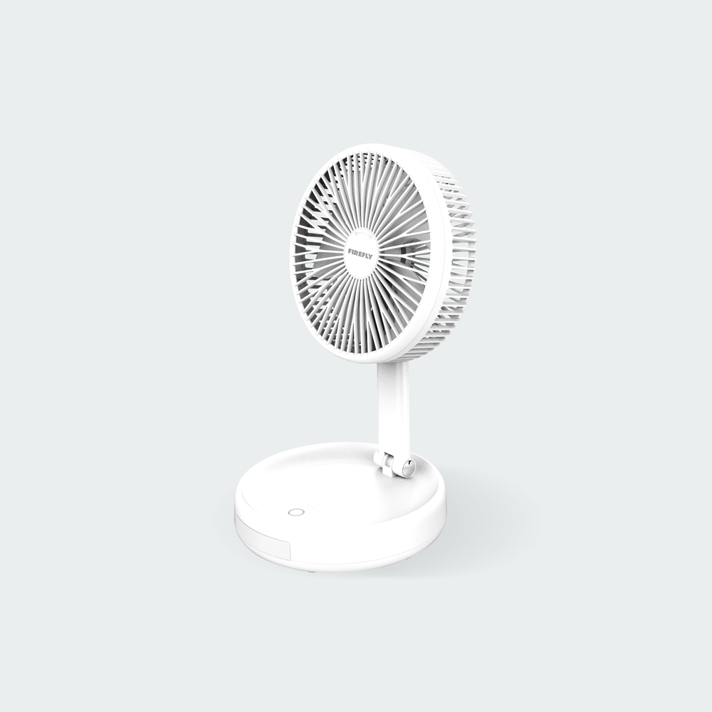 Firefly Rechargeable Foldable Mini Stand Fan with Night Lamp