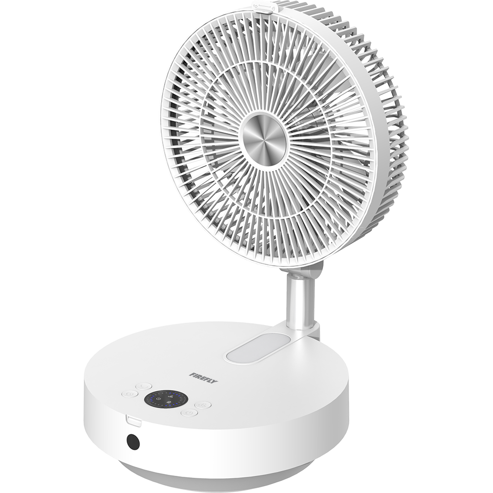 Firefly Rechargeable Foldable Telescopic Stand Fan with Night Light