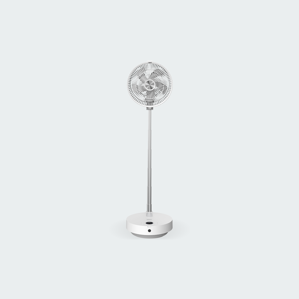 Firefly Rechargeable Foldable Telescopic Stand Fan with Night Light