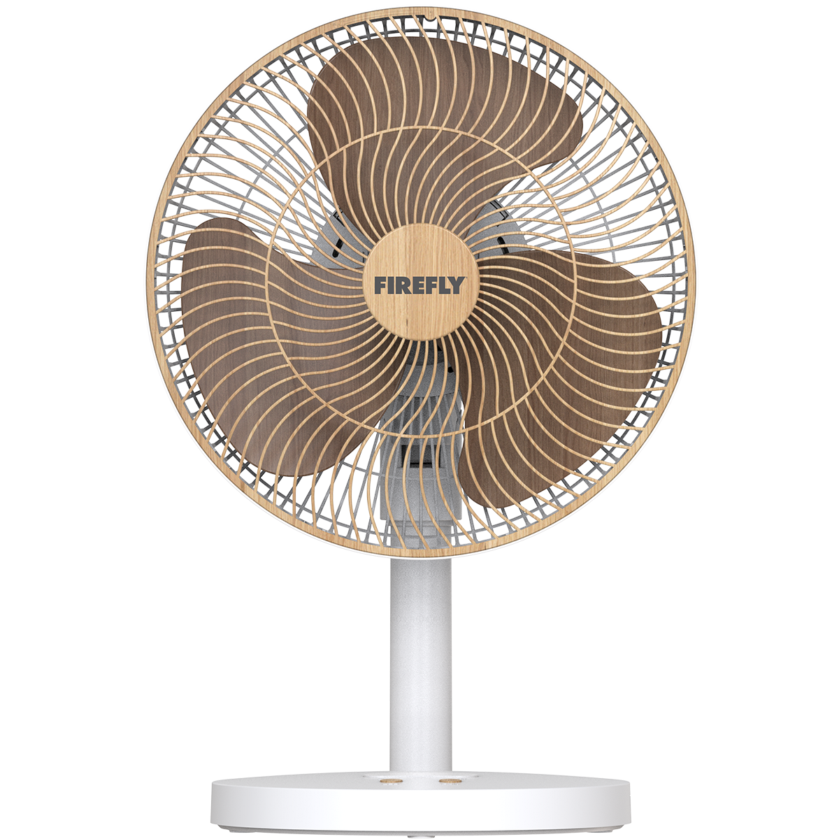 Firefly 12” Rechargeable Wooden Fan with Night Light