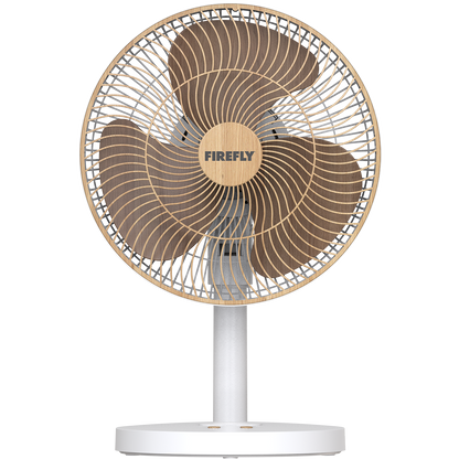Firefly 12” Rechargeable Wooden Fan with Night Light