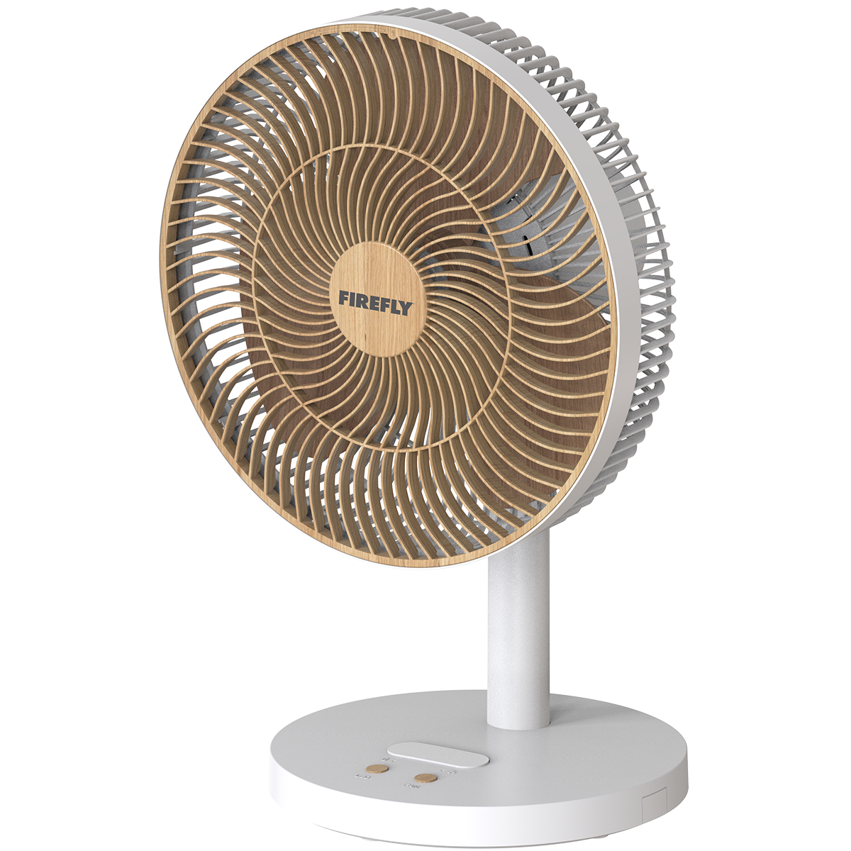 Firefly 12” Rechargeable Wooden Fan with Night Light