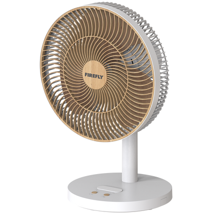 Firefly 12” Rechargeable Wooden Fan with Night Light