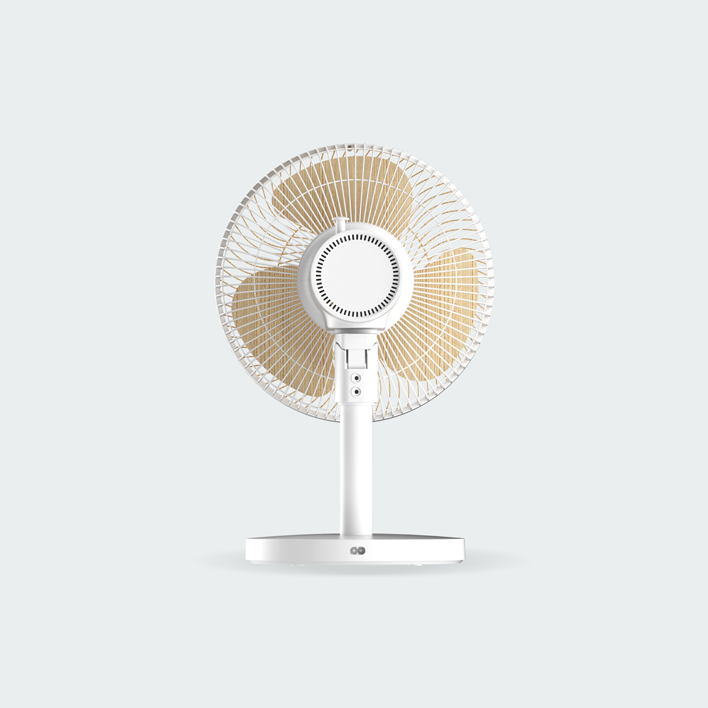 Firefly Rechargeable 12" Wooden Fan with Night Light