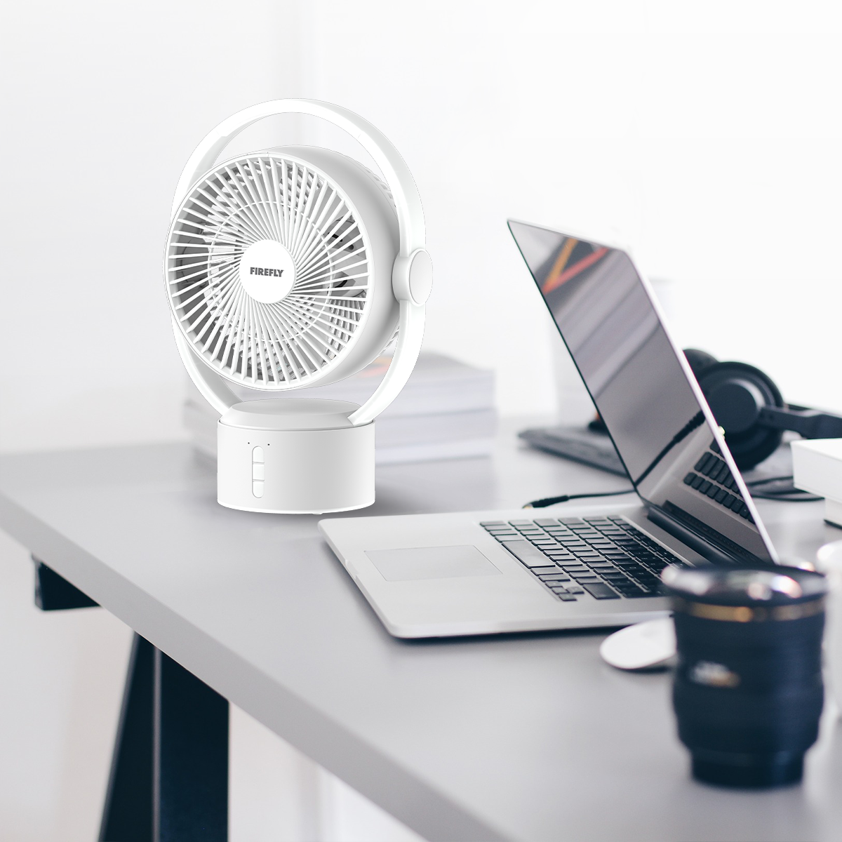 Firefly Rechargeable Circulator Fan with Night Lamp