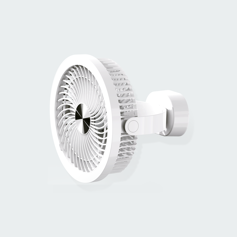 Firefly Rechargeable Mini Desk Fan with Ring Lamp