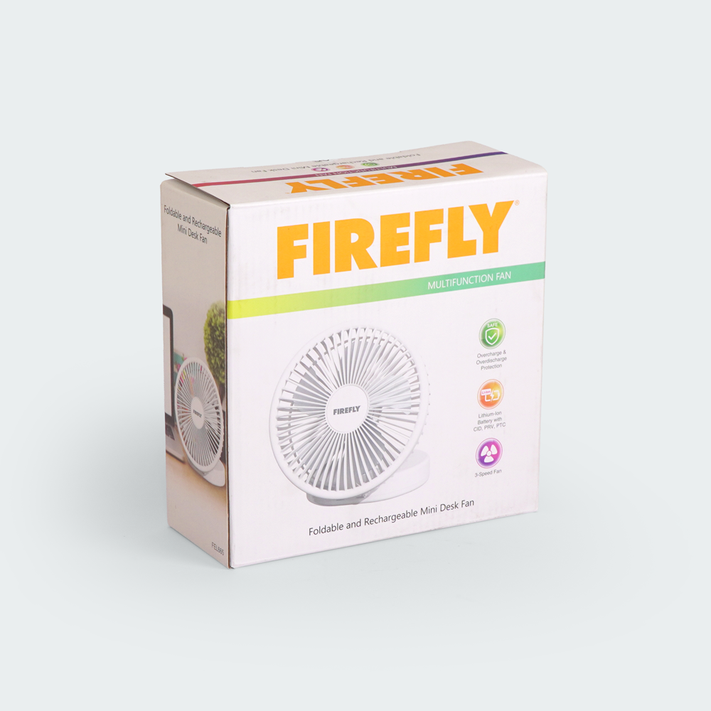Firefly Rechargeable Foldable Mini Desk Fan