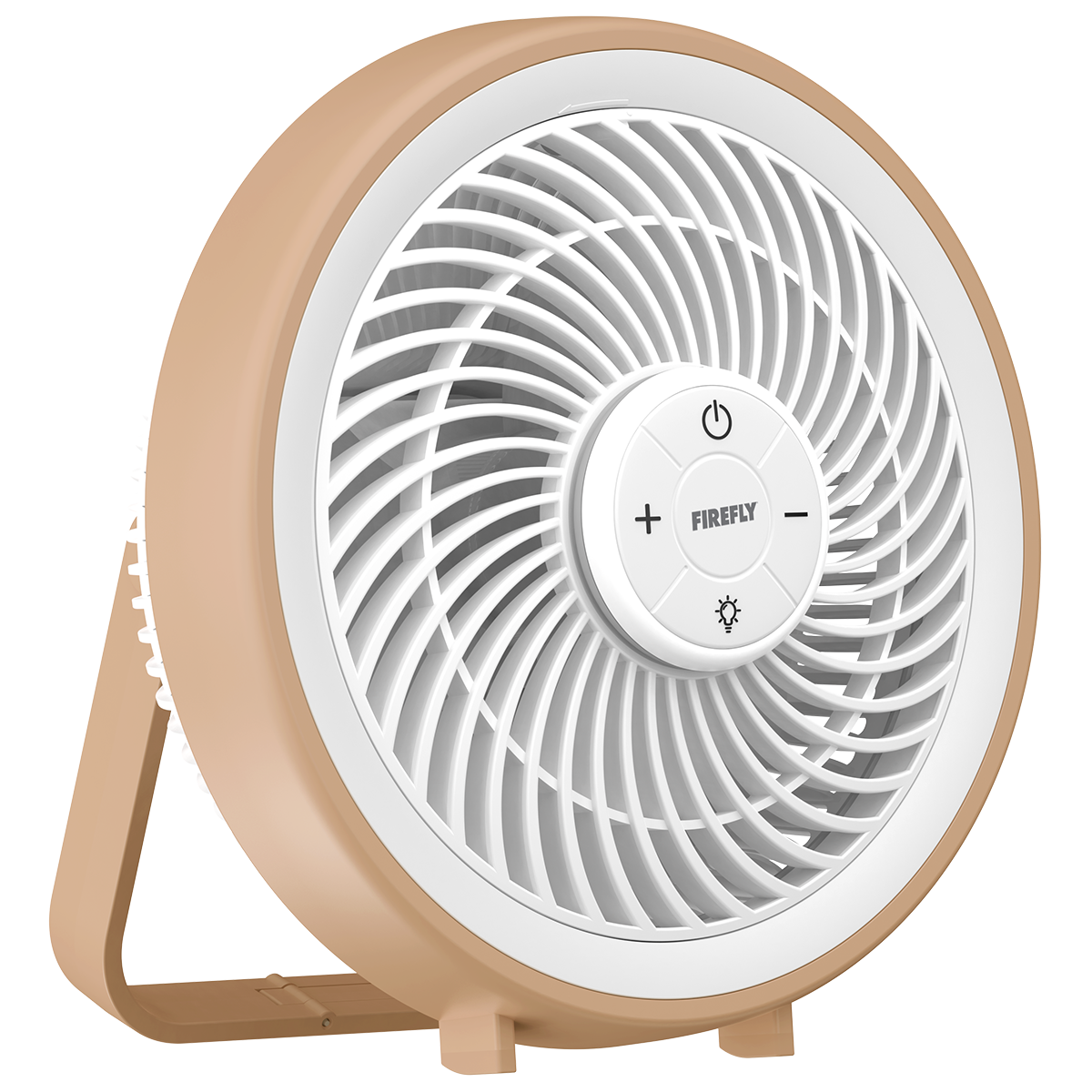 Firefly Rechargeable Mini Desk Fan with Night Lamp and Hook