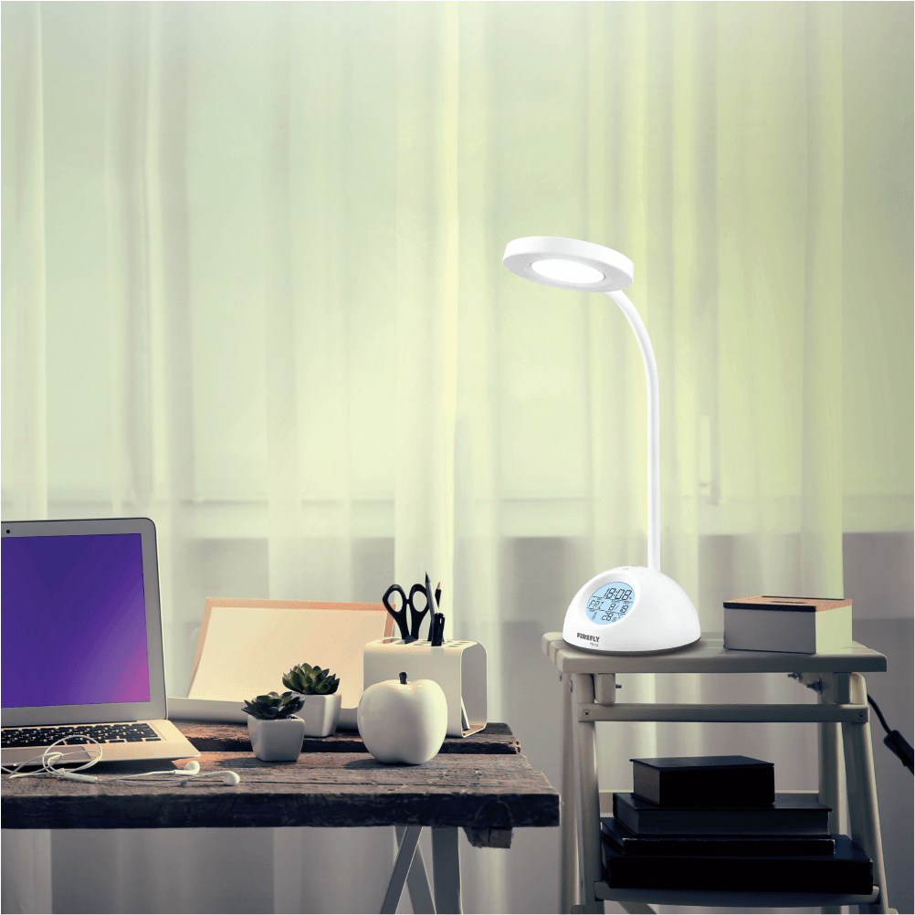 Firefly Tri-Color Desk Lamp with Digital Display