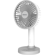 Firefly Rechargeable Handy Stand Fan with Mobile Phone Holder