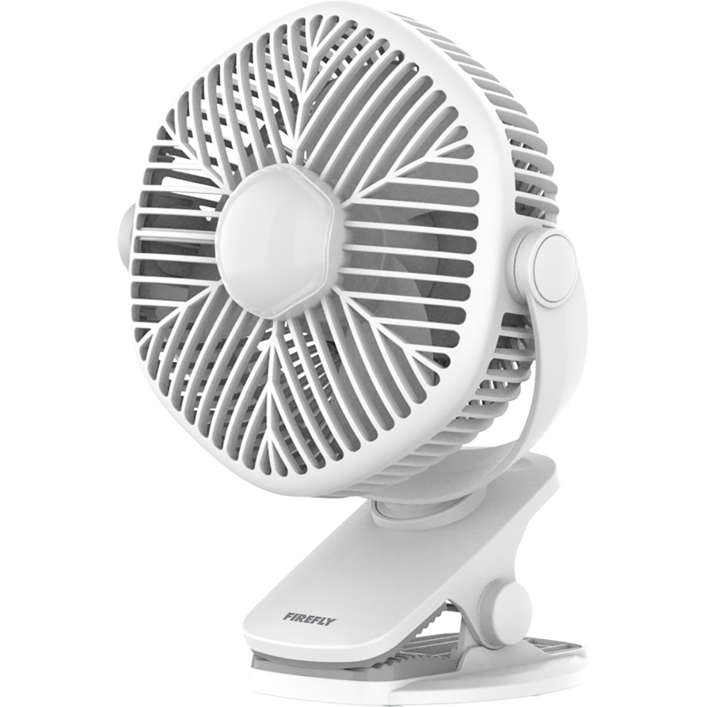 Firefly Rechargeable Clip-on Fan with Night Light