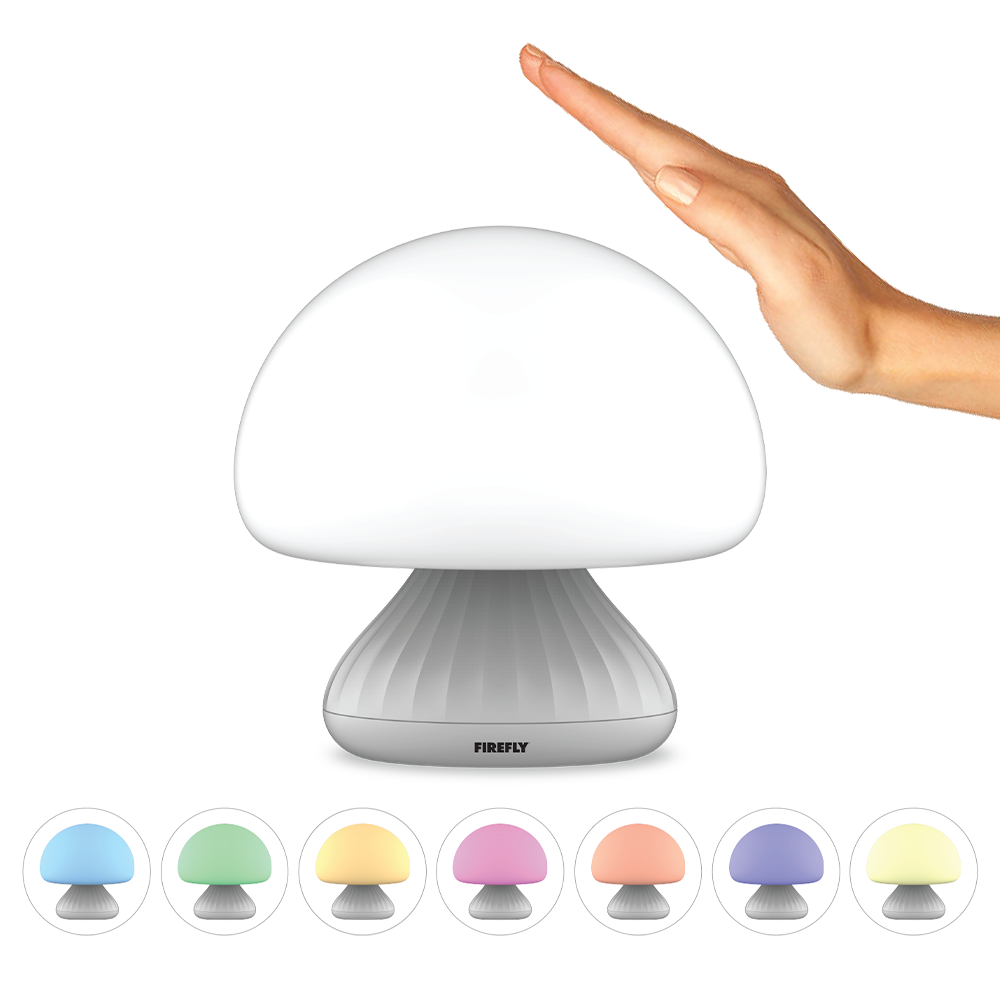 Firefly Rechargeable Tap-It Mushroom Night Lamp