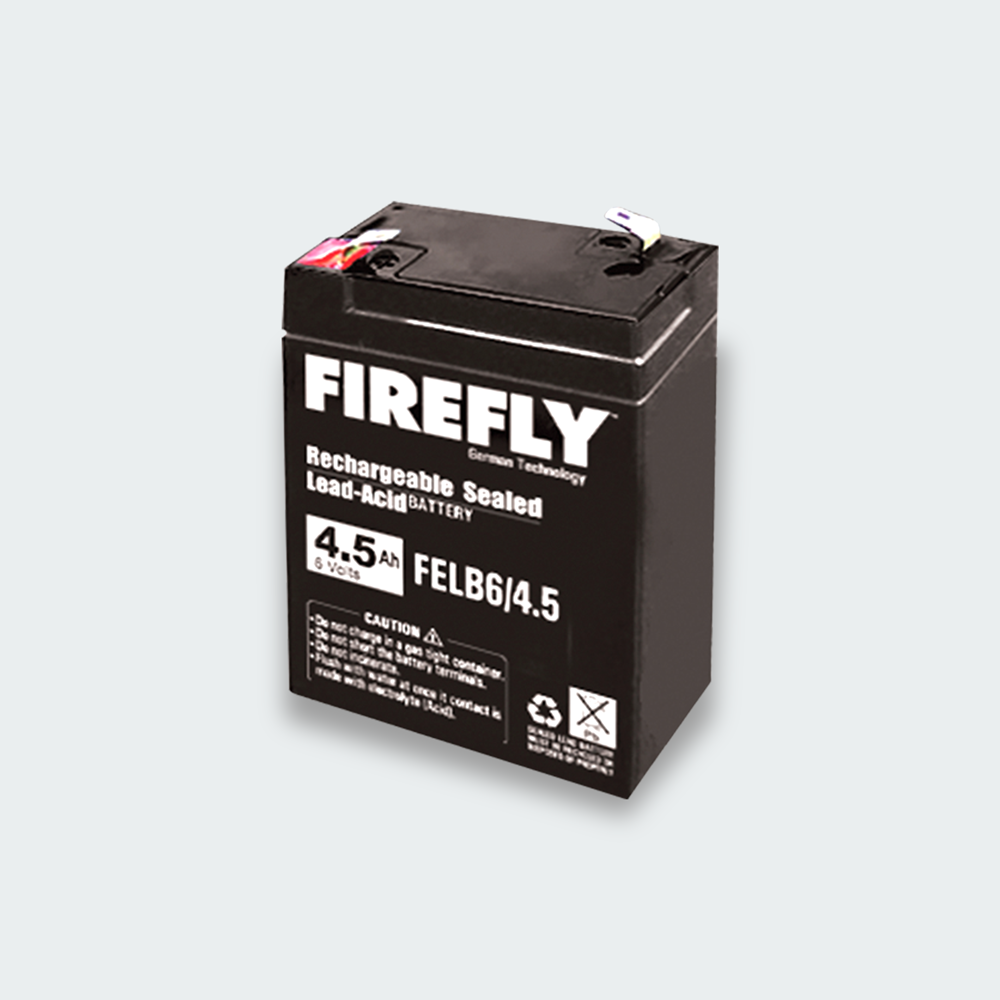 Firefly Rechargeable Lead Acid Battery 6V 4500mAh