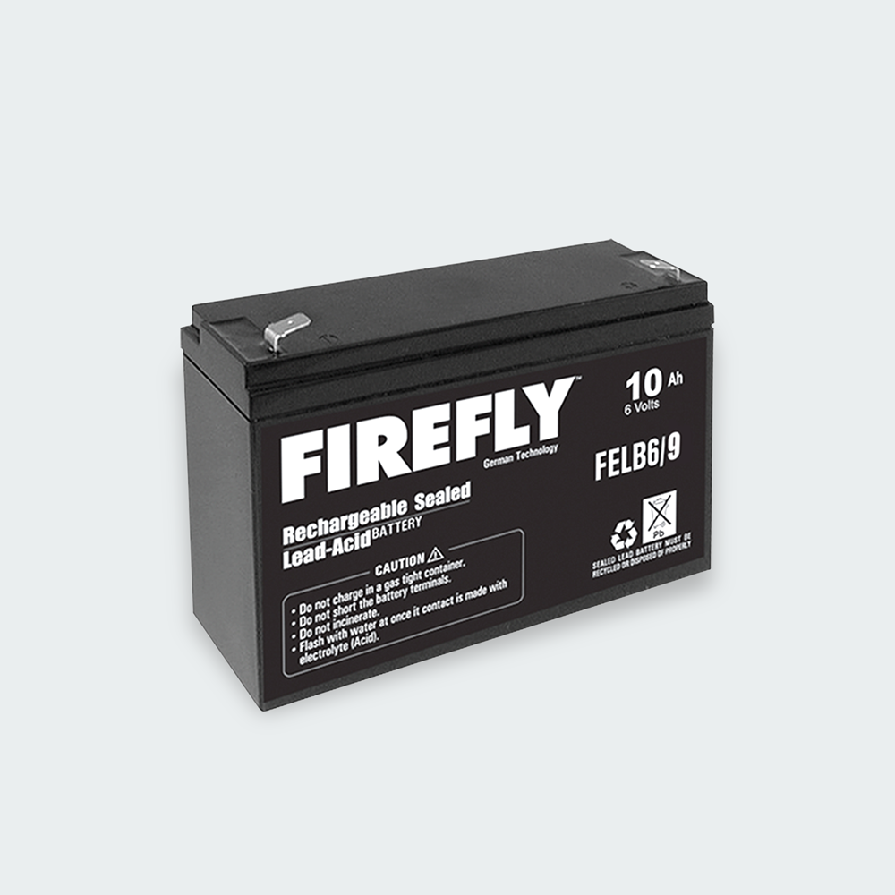 Firefly Rechargeable Lead Acid Battery 6V 9000mAh