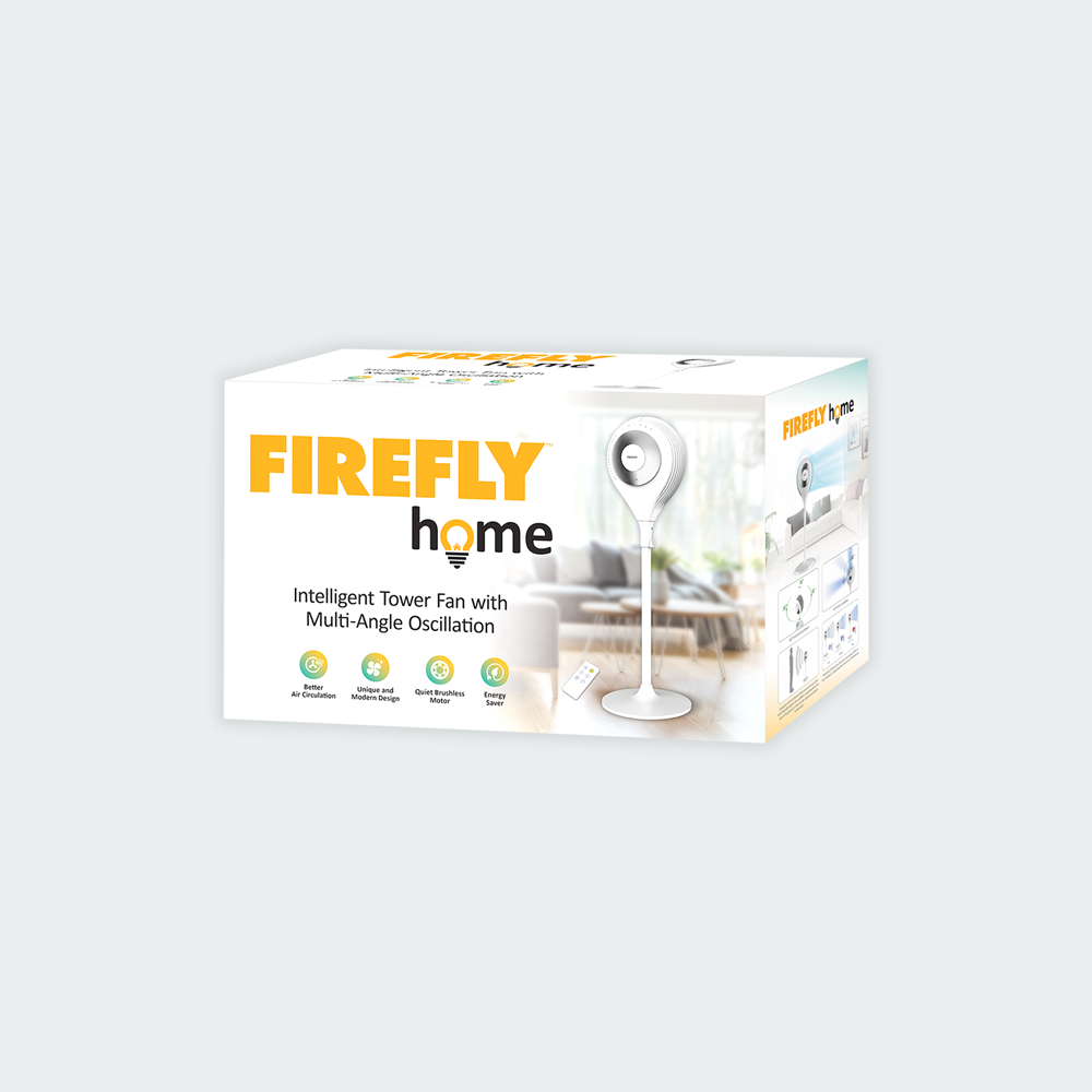 Firefly Home Tower Fan with Body Sensor