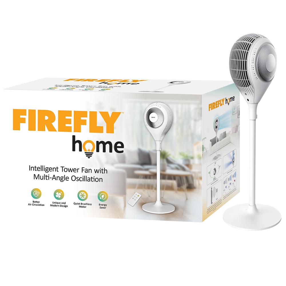 Firefly Home Tower Fan with Body Sensor